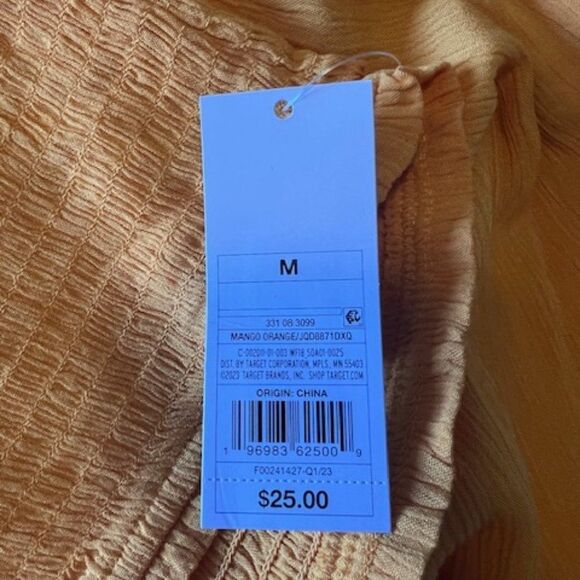 NWT wild fable Romper Woven Smocked size large - Picture 6 of 7